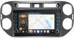 Магнитола для Volkswagen Tiguan 2011-2017 (рамка серая) - Kuberg OL-9908-2 (кнопки и крутилки), Android 12, Быстрая, CarPlay, 4G SIM-слот