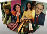 №69 Открытки Артисты и актёры СССР 1970–1980-е г. 25 штук. Цветные, чистые, без повторов