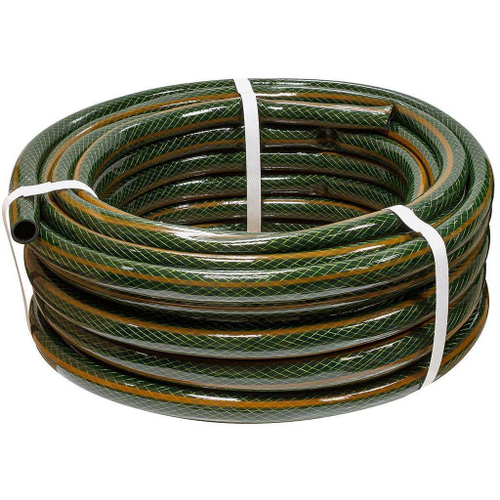 Шланг полив. арм. непрозр. 3-слойный 16 мм бухта 20 м (вес 2,6 кг) ПВХ "Метеор" 5/8"