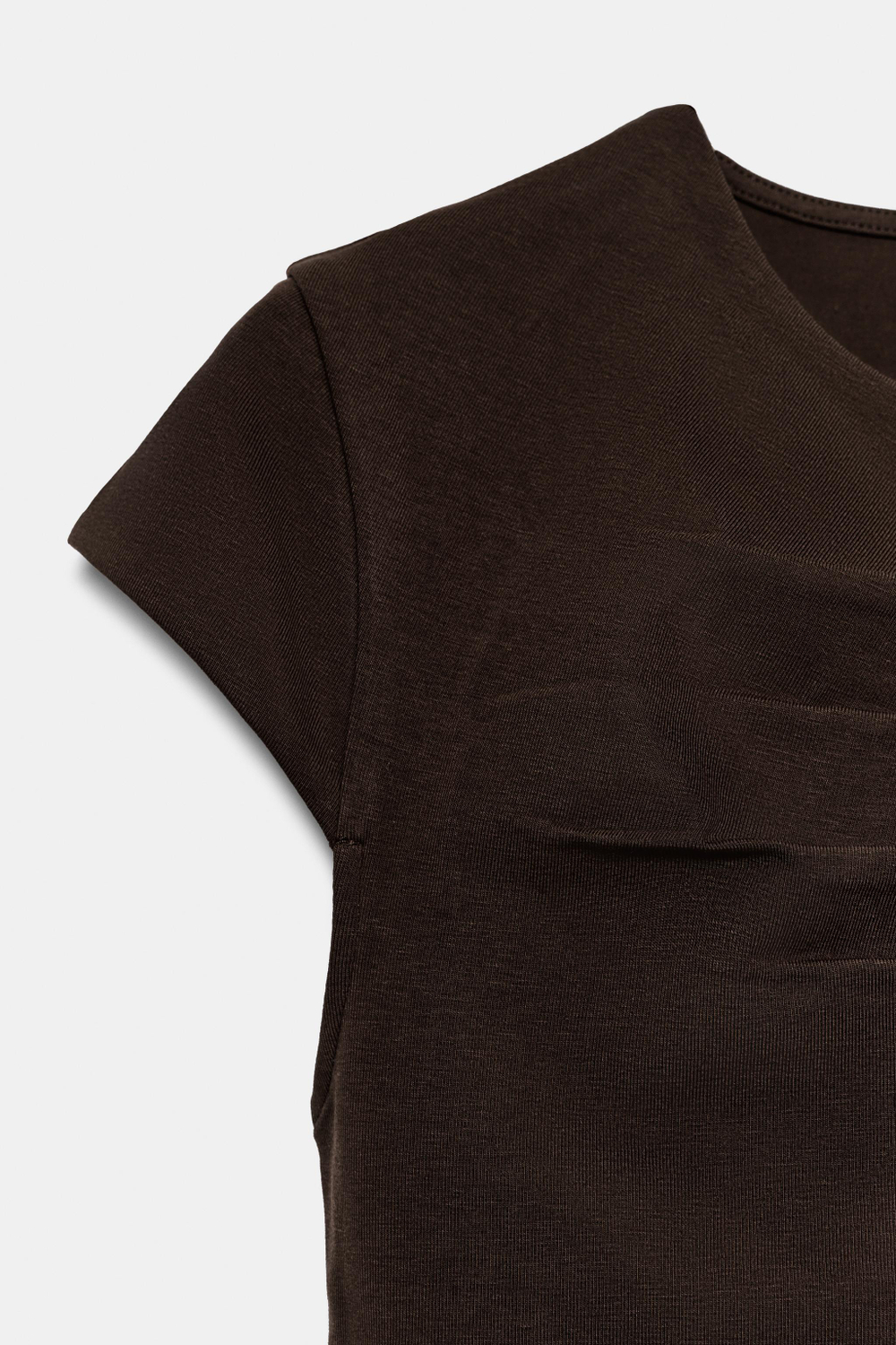 ТОП С ВЫРЕЗОМ И ДРАПИРОВКОЙ — ZARA