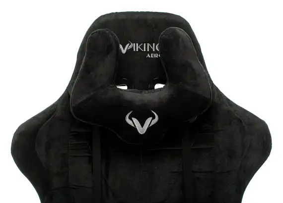 Кресло игровое Zombie Viking Knight черный Light-20 с подголов. крестов. металл