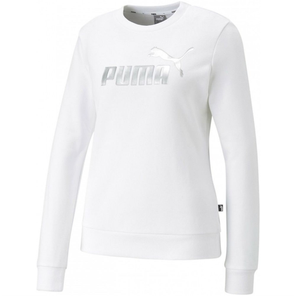 Толстовка женская PUMA ESS+ Metallic Logo Crew TR