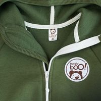 Комбинезон с клапаном и капюшоном "Олива" утепленный