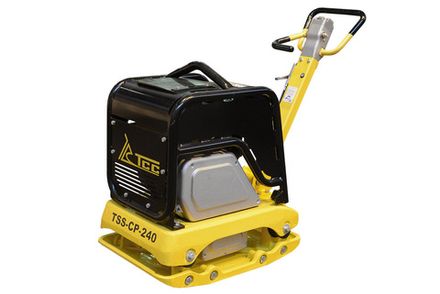 Виброплита реверсивная TSS-CP-240 гидравлика - [240 кг / 35 кН / Honda GX270] бензиновая, руч. старт