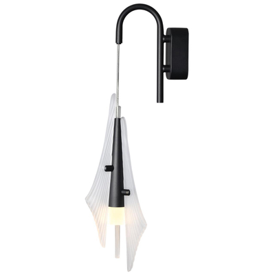 5442/6WLA L-VISION ODL_EX26 059 черный/бел.матовый/металл/стекло/акрил Бра LED*6W 3000K 633Лм AFALINA