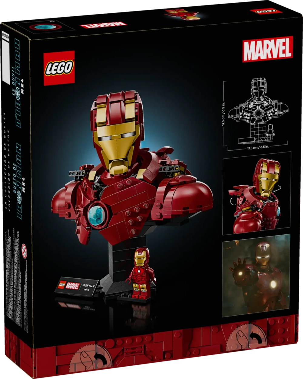 Конструктор LEGO Marvel 76327 Бюст Железного человека MK4