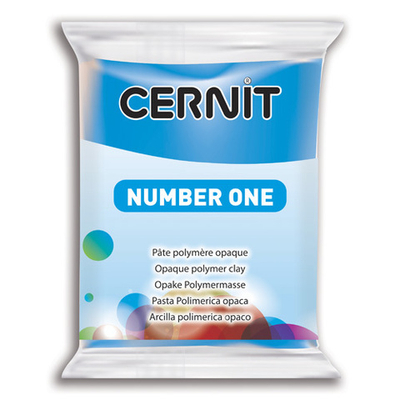 Полимерная глина Cernit №1 запекаемая, классическая 56-62 гр, 200 голубой