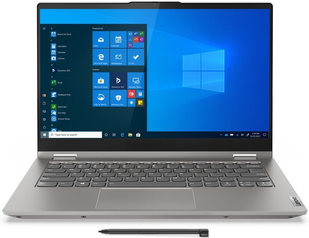 Ноутбук Lenovo ThinkBook 14s Yoga ITL (20WE0030RU) 14.0; FHD Touch GL i5-1135G7/8Gb/512Gb SSD/Iris Xe Graphics/NO OS/Mineral grey