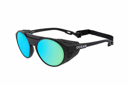 Спортивные очки OCEAN Rodas Matte Black / Blue Revo Polarized Lens