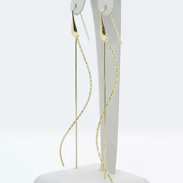Серьги Вертикаль Gold