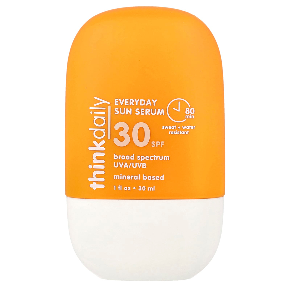 think, Thinkdaly, сыворотка для загара для ежедневного использования, SPF 30, без отдушек, 30 мл (1 жидк. унция)