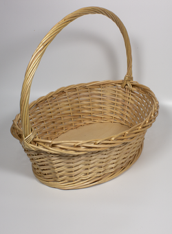Корзинка овальная подарочная, арт. NO430, 43х30х13 см, высота с ручкой 37 см