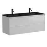 Тумба подвесная под раковину Sancos Cento белый глянец, 1190х450х500, арт. CN120-2W