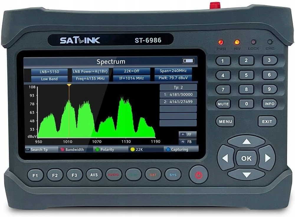ST6986 DVB S2/T2/C MPEG-4/H.264/H.265/HEVC, SatLink