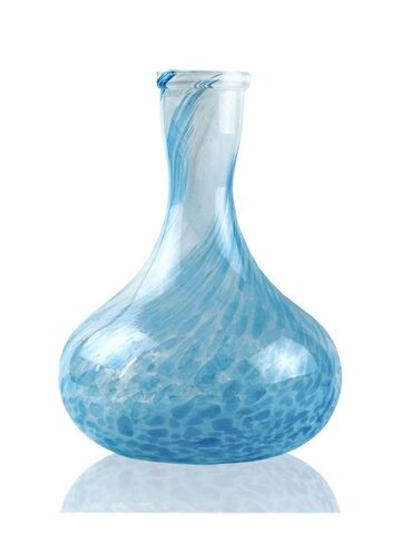 Колба для кальяна hookawell Glass MighT "Lagoona" (Бело-голубая)