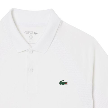 Мужское теннисное поло Lacoste Tennis x Daniil Medvedev - белый