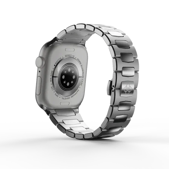Ремешок для Apple Watch 49/46/45 - ROYAL II Серебристый/Сталь