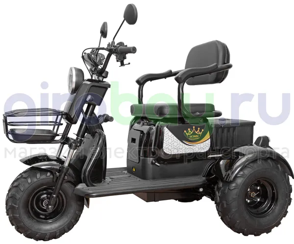 Электротрицикл IKINGI SIBTRIKE T3 Pro MAX 1000W (60V/30Ah) - Чёрный фото №4