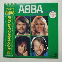 Винтажная виниловая пластинка LP ABBA АББА Love Sounds Special (Japan 1982) (Green Vinyl)