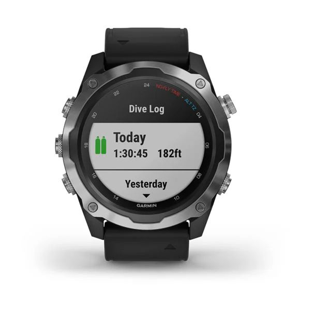 Умные часы Garmin Descent Mk2 стальные с черным ремешком 010-02132-10