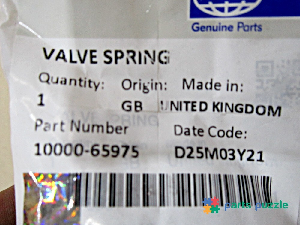 Пружина впускного клапана / VALVE SPRING АРТ: 10000-65975