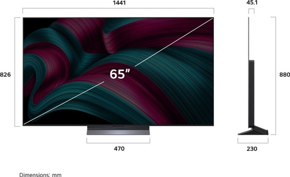 OLED телевизор LG OLED evo AI C5 OLED65C51LA