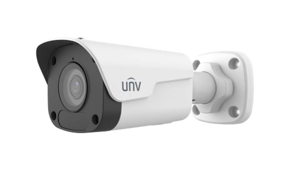 IP-камера Uniview IPC2124LB-ADF28KM-H3 (2.8 мм) 4Мп, цилиндрическая, с ИК-подсветкой и микрофоном