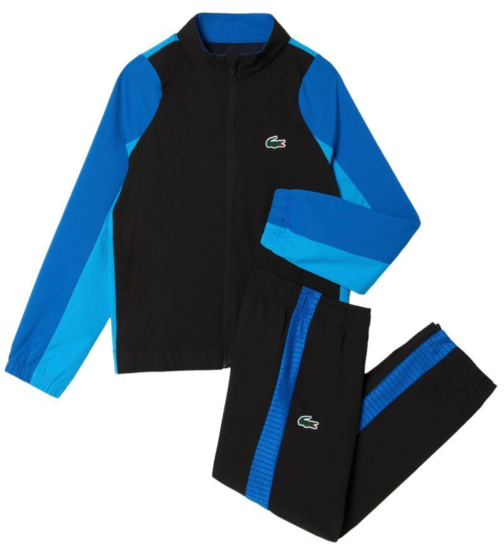 Костюм теннисный Lacoste Tennis Colourblock Jogger Set - black/blue/blue