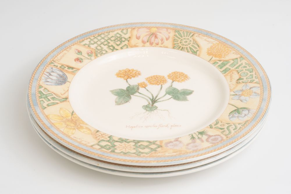 Набор из трех десертных тарелок «Садовый лабиринт» (Garden Maze) из серии Wedgwood Home