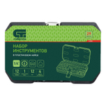 Набор инструментов, 1/4", пластиковый кейс, 29 предметов Сибртех
