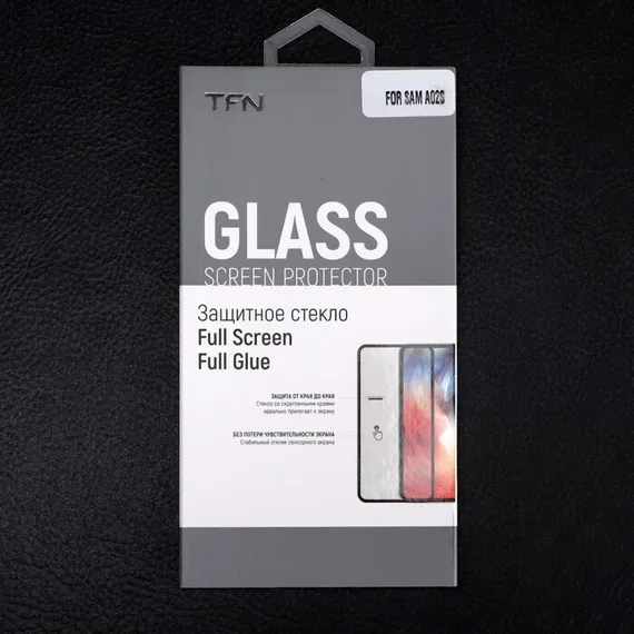 Защитное стекло 2.5D TFN для Samsung A02S, полный клей, черное
