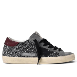Women’s Super-Star Silver/Black With Glitter