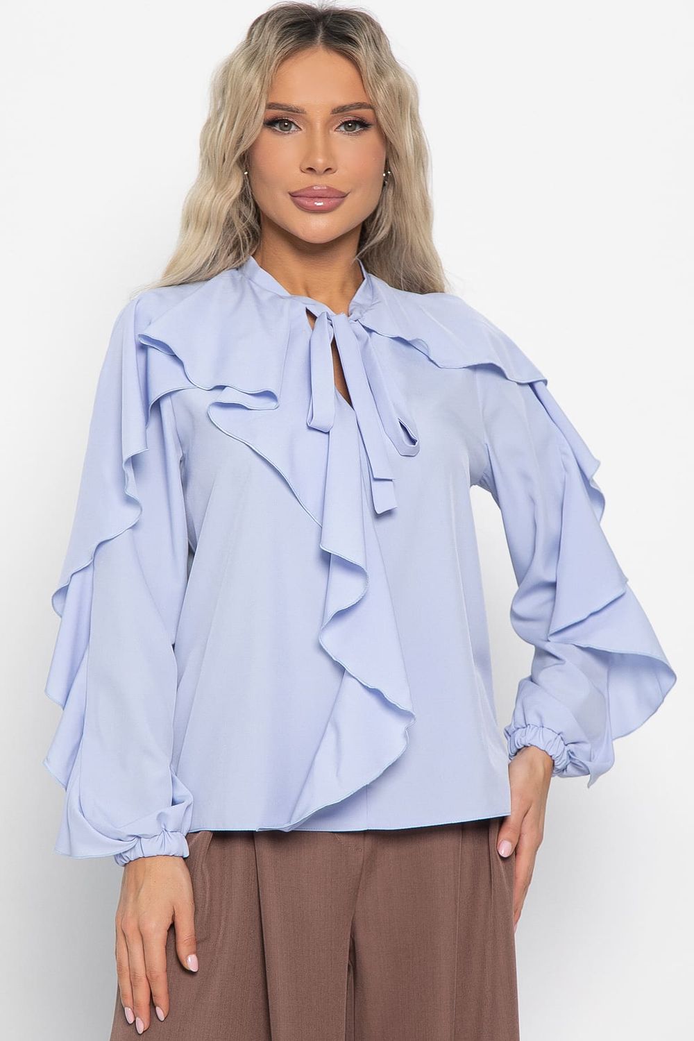 Блуза Дыхание осени (голубая) Б16395-5М LT Collection