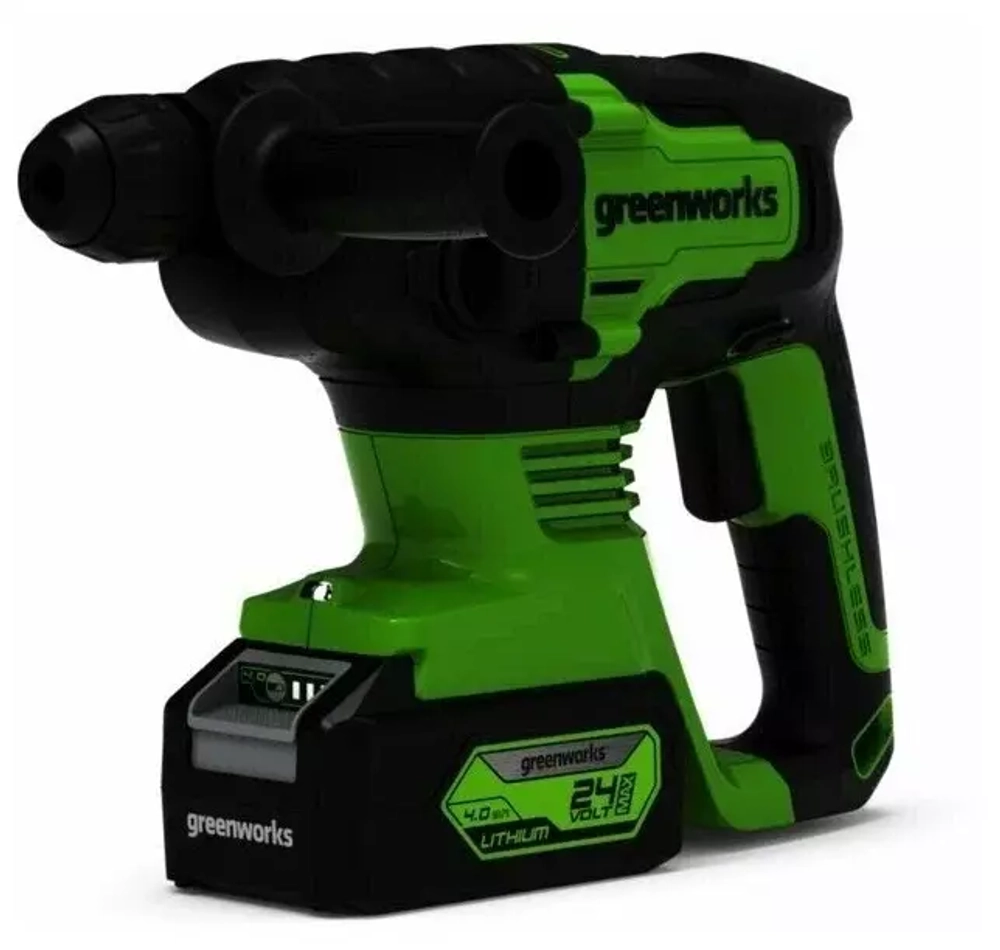 Перфоратор аккумуляторный бесщеточный GD24SDS1 GREENWORKS (3803107UA)