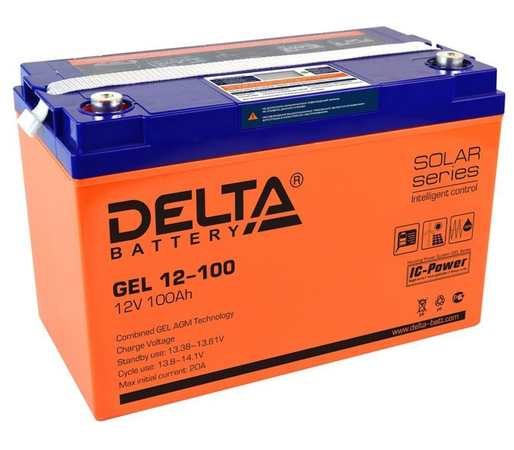 GEL 12-100 Delta Аккумулятор герметичный свинцово-кислотный