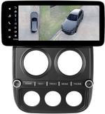 Магнитола для Jeep Compass 2011-2015 - Teyes LUX ONE 360 монитор 12.3" 2K QLED на Android 10, Быстрая, CarPlay, 4G SIM-слот, 4 камеры в комплекте