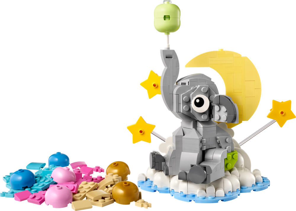 Конструктор Лего Креатор Слонёнок в небе 40814 | LEGO Creator Flying Elephant модель слонёнка 402 деталей 18+