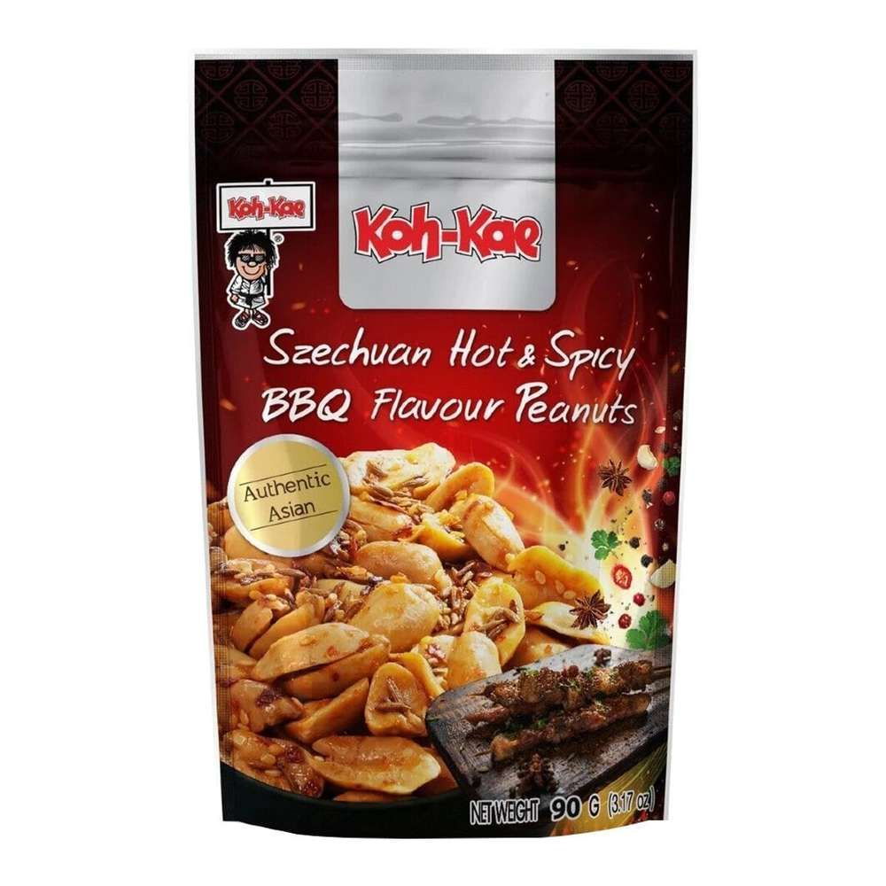 Koh-Kae Арахис со вкусом соус барбекю (уп черная) 90гр