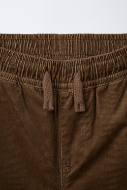 ZARA БРЮКИ BAGGY ИЗ ТОНКОГО ВЕЛЬВЕТА, КАРАМЕЛЬНЫЙ