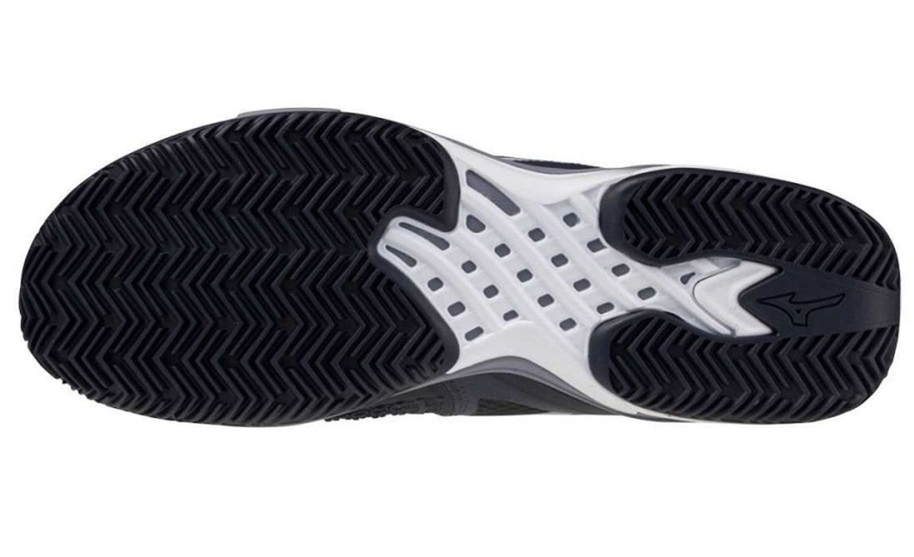 Мужские кроссовки теннисные Mizuno Wave Exceed Tour 6 CC - odyssey gray/white/blue granite