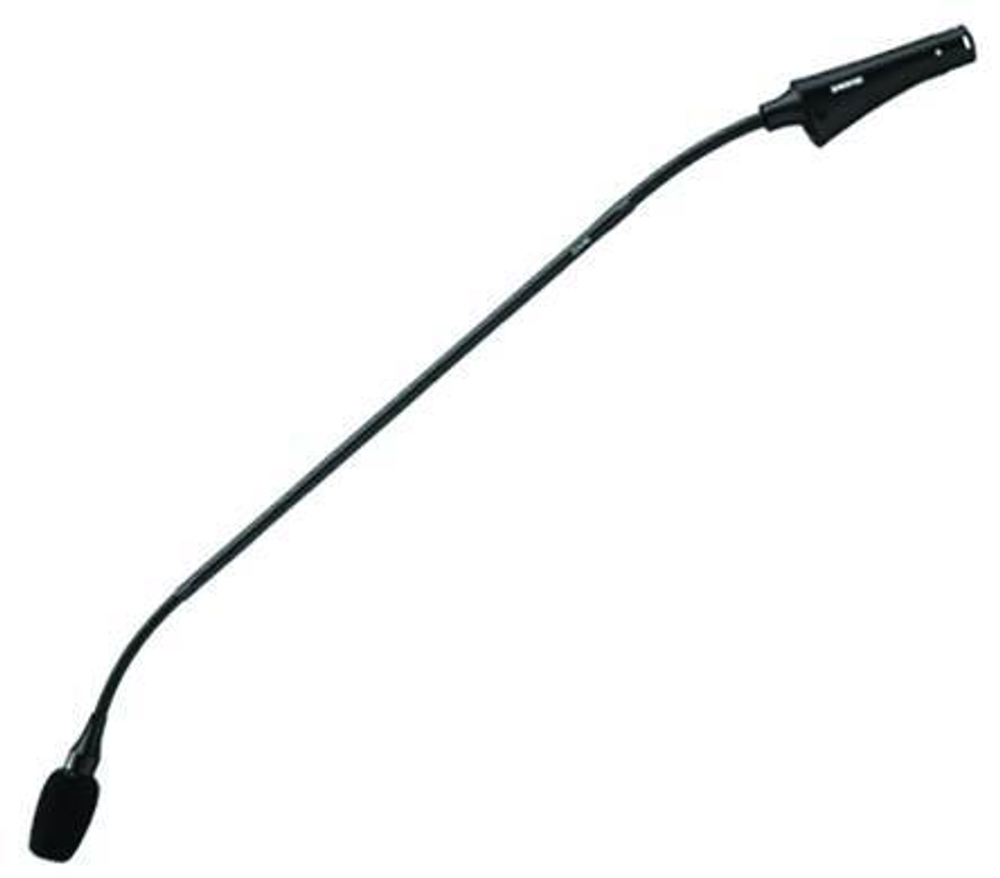SHURE CVG18S-B/C конденсаторный кардиоидный микрофон на гибком держателе с выключателем, встроенный преамп, черный, длина 45 см.