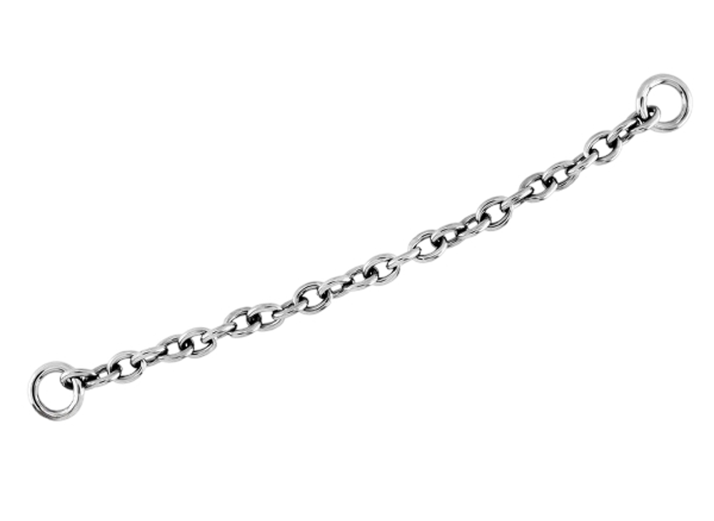 Цепочка для пирсинга из титана толщиной с кольцом 1,6мм