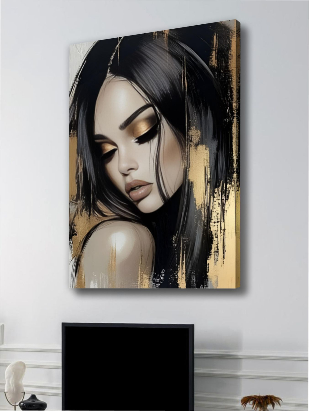 Картина Золотая маска интерьерная 50x70см 1шт.
