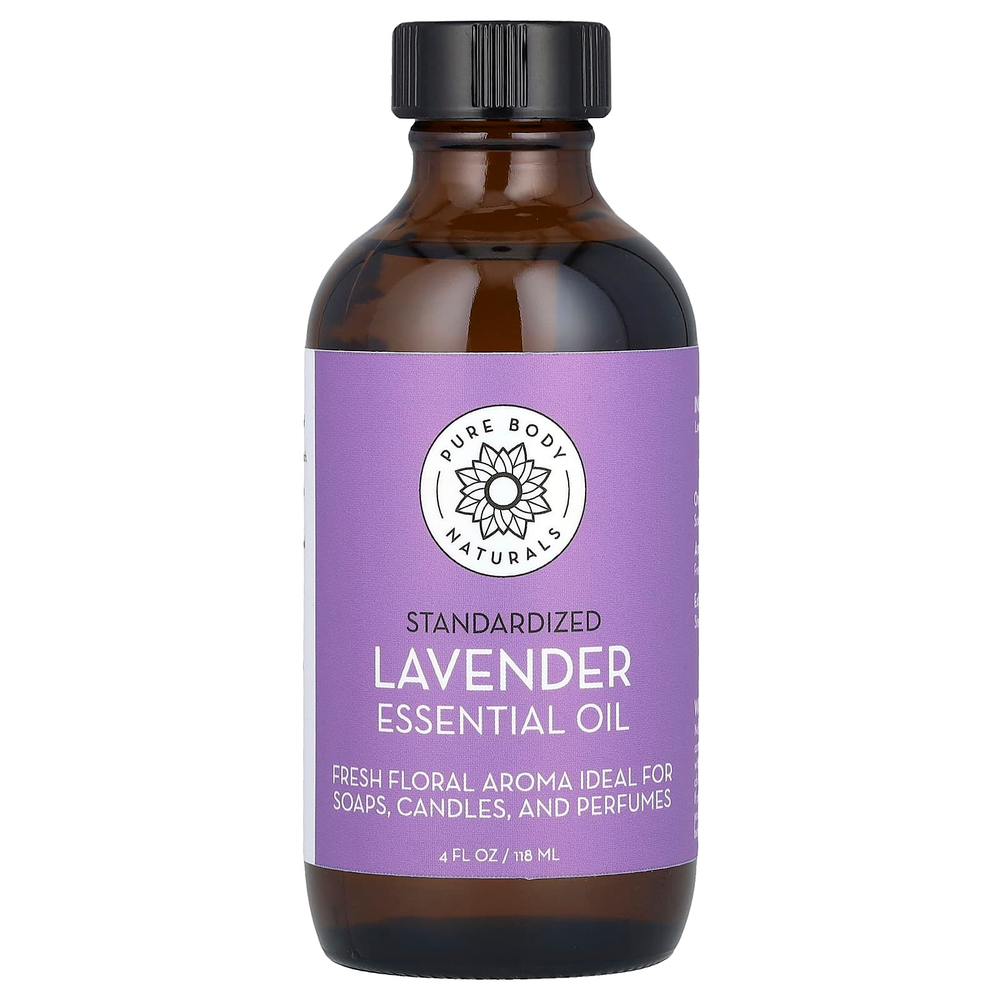 Pure Body Naturals, Эфирное масло лаванды, 118 мл (4 жидк. унц.)