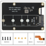 Нижний переходной адаптер x1002 для Raspberry pi 5 c Pcie на M.2 2280 NVMe SSD