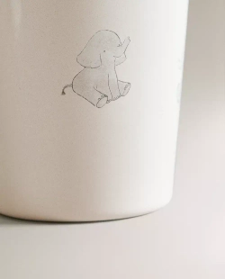 ZARA HOME ДЕТСКИЙ СТАКАН ДЛЯ ЗУБНЫХ ЩЕТОК, КРЕМОВЫЙ