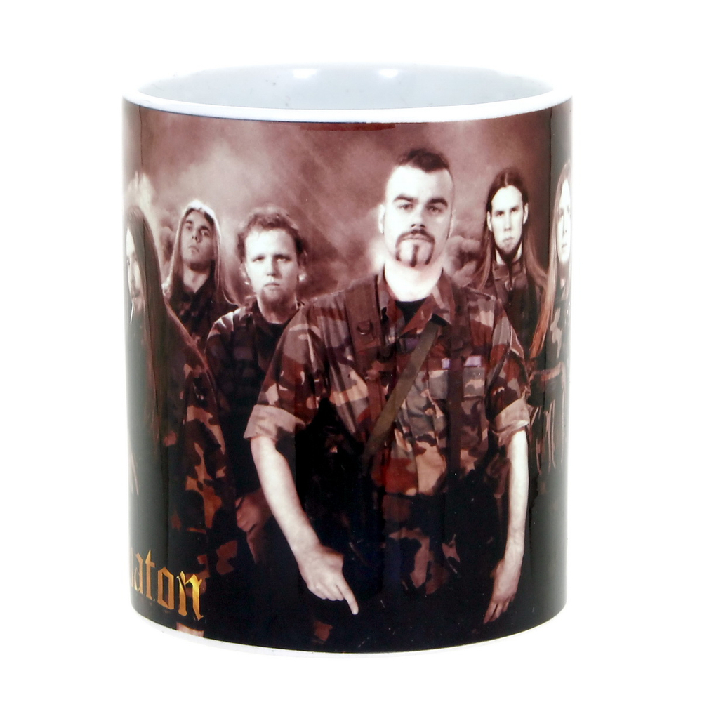 Кружка Sabaton группа в камуфляжных костюмах (380)