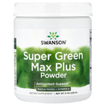 Swanson Vitamins, Super Green Max Plus, порошок, 255 г (9 унций)