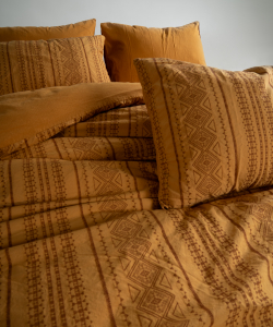 Lımasso КПБ 4 пр. Coastal Trio Mustard ЕВРО пододеяльник 200*220, простынь 240*260, наволочки 50*70 2шт