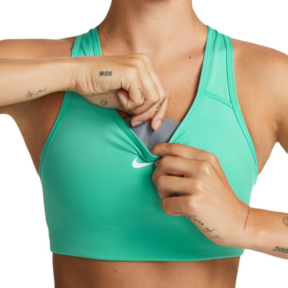 ТОП теннисный Nike Swoosh Bra Pad - light menta/white